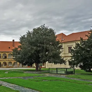 Renesanční nádvoří zámku v Moravské Třebové.